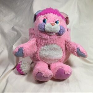 Vintage 80s Popples Party Pink Plush